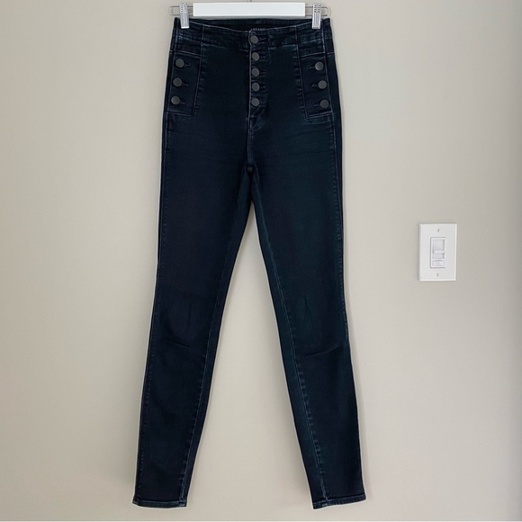 J Brand Natasha Sky High Skinny Jeans
Exposed Button Fly Stretch Denim 24 - Picture 6 of 16